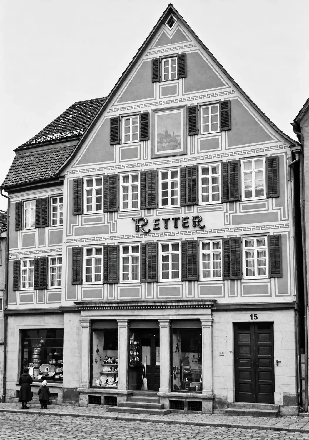 Das Geschäftshaus Retter am Marktplatz 15 in Weil der Stadt